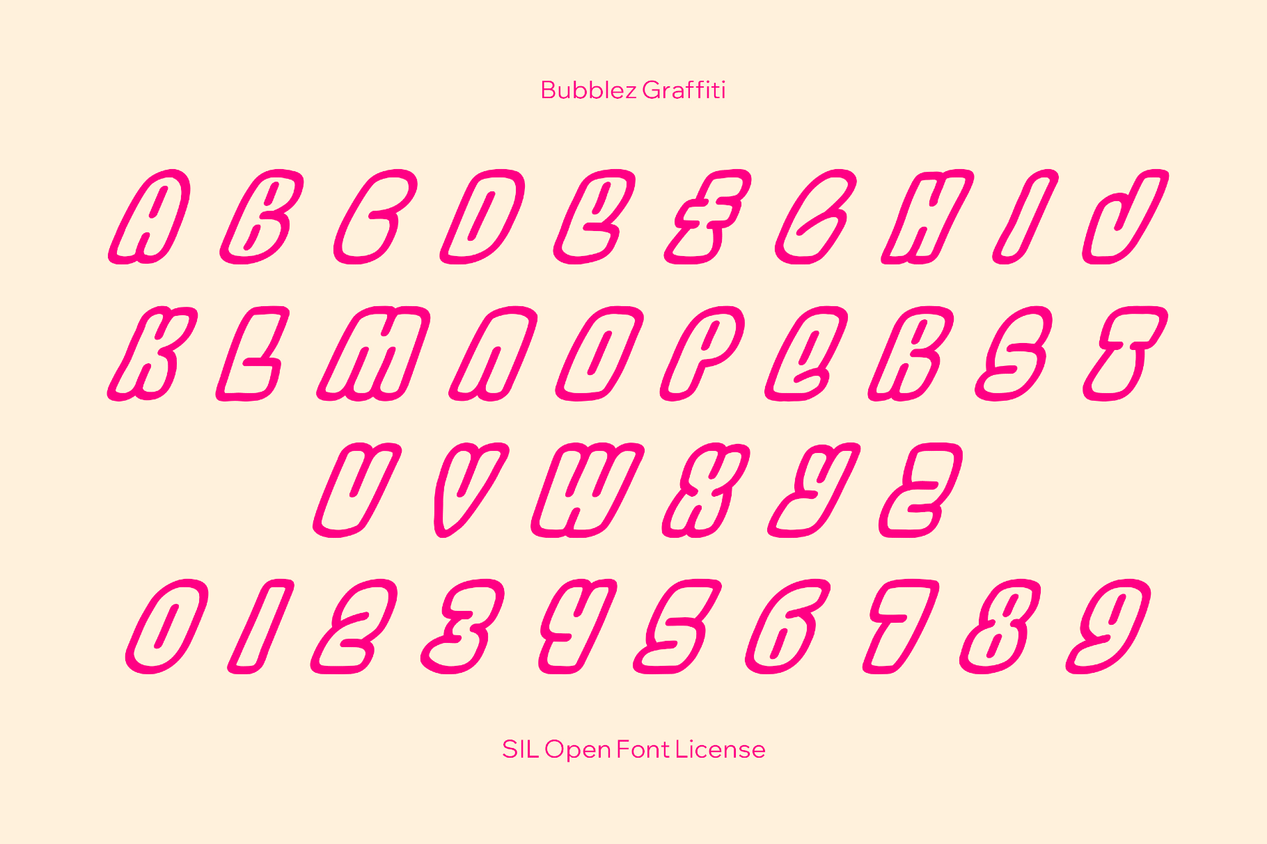 Bubblez Graffiti Font