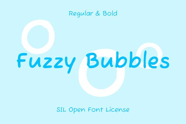 Fuzzy Bubbles Font