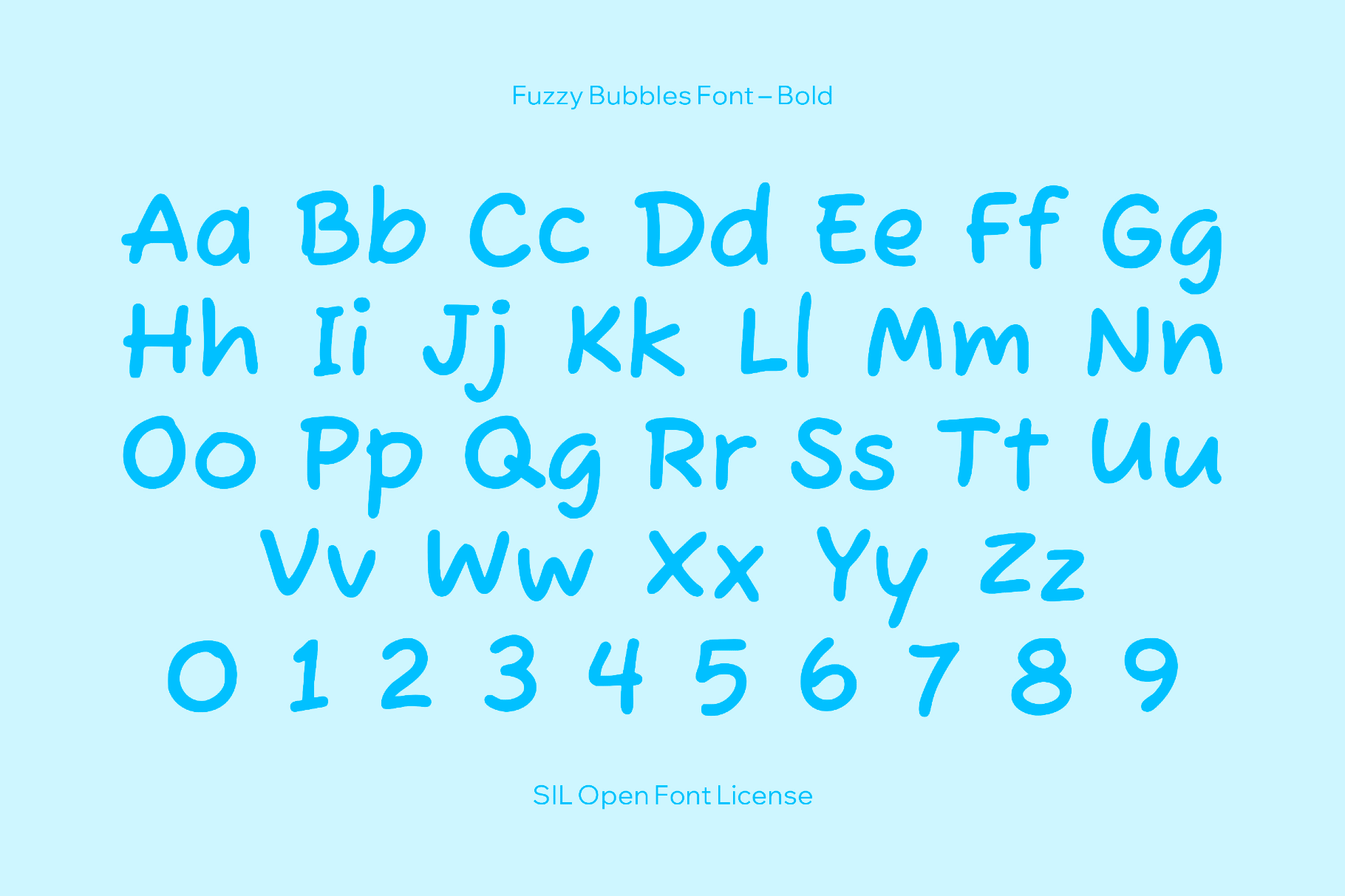 Fuzzy Bubbles Font
