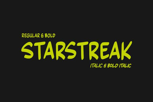 CDX Starstreak Font