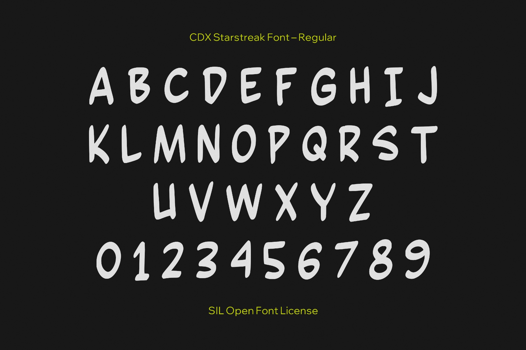 CDX Starstreak Font