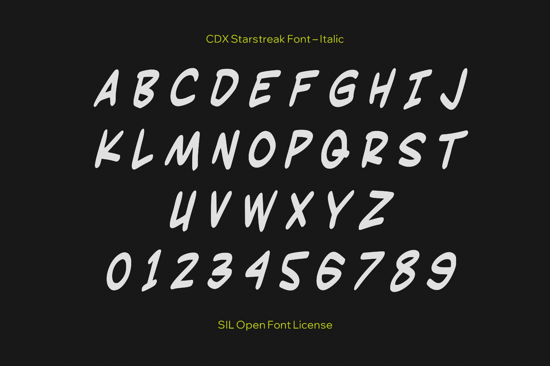 CDX Starstreak Font
