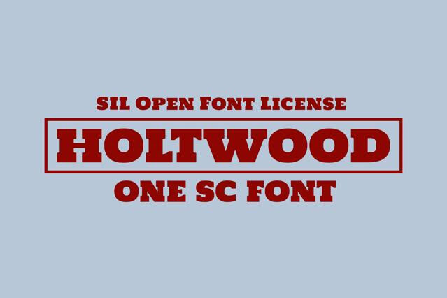 Holtwood One SC Font