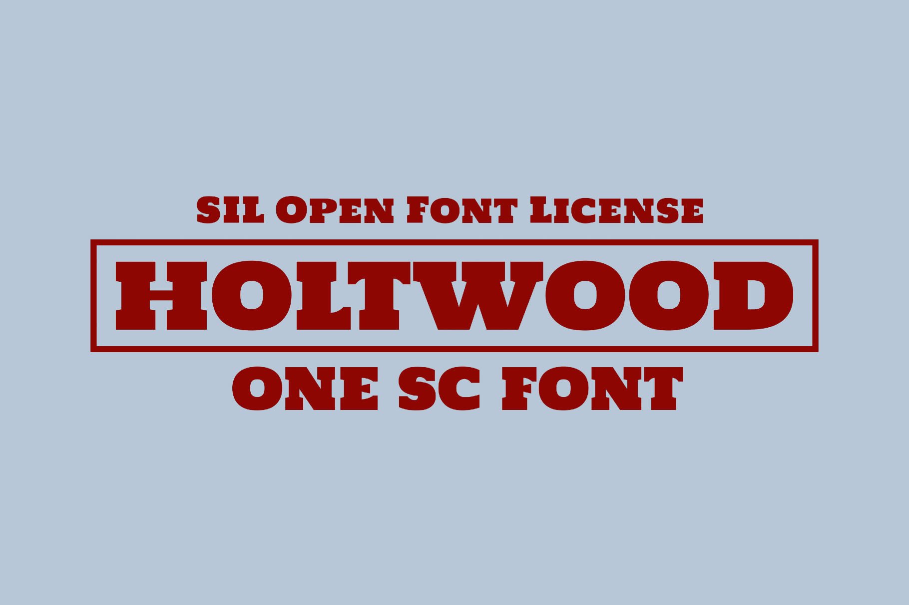 Holtwood One SC Font