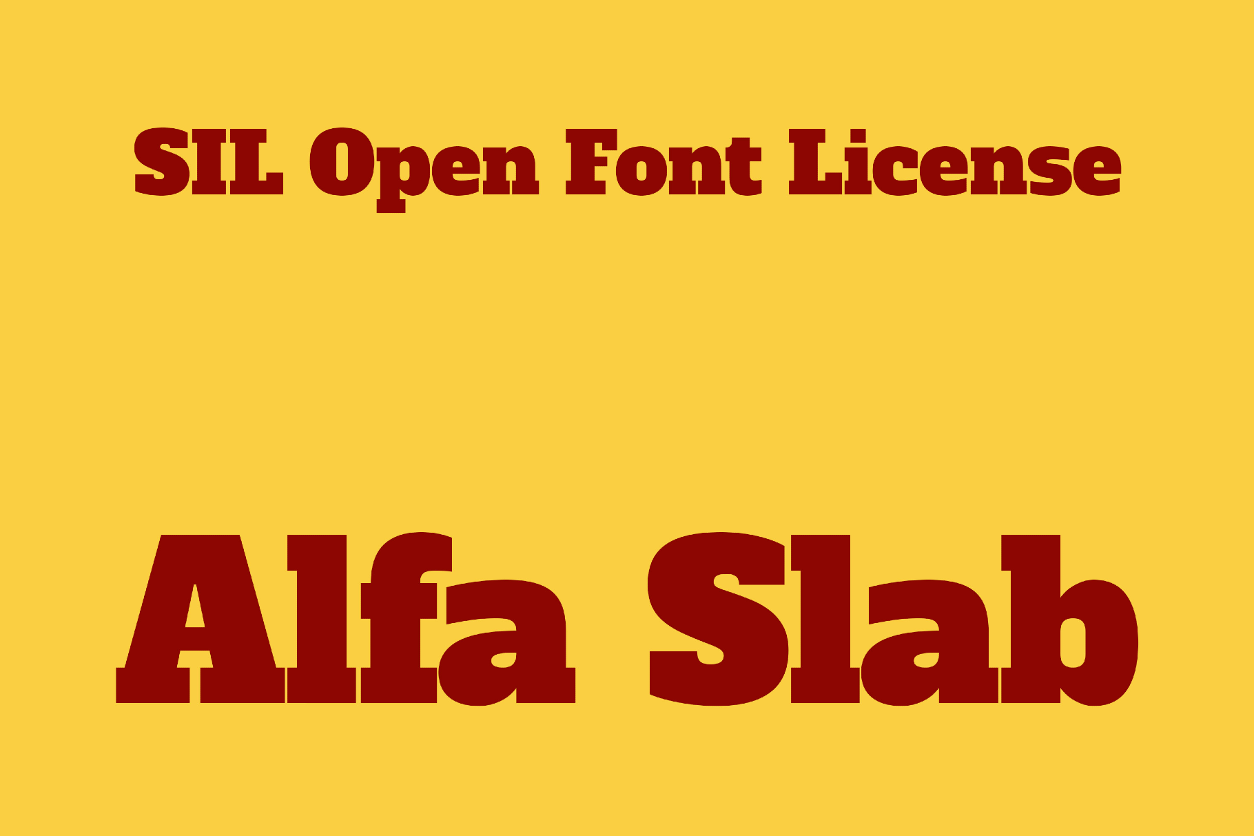 Alfa Slab One Font