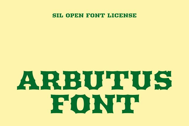 Arbutus Font