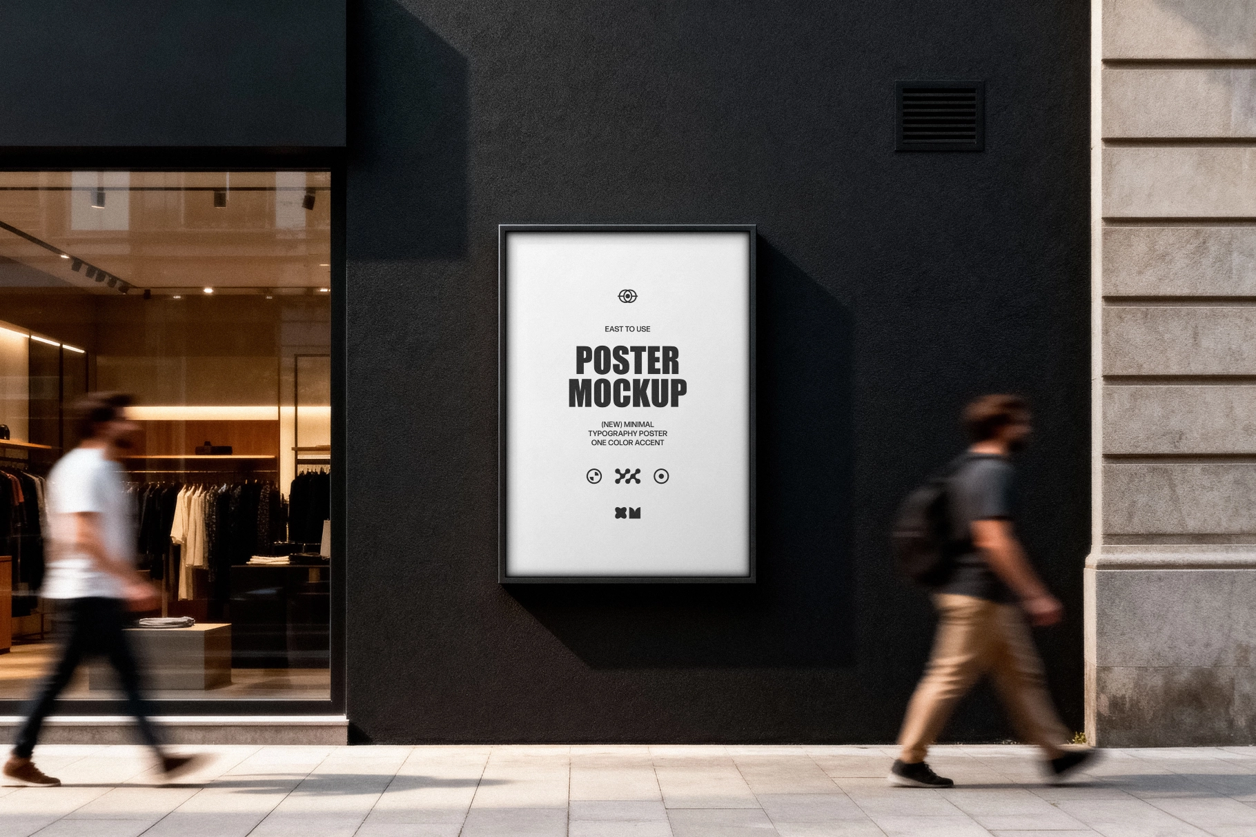 Retail Facade Poster Mockup