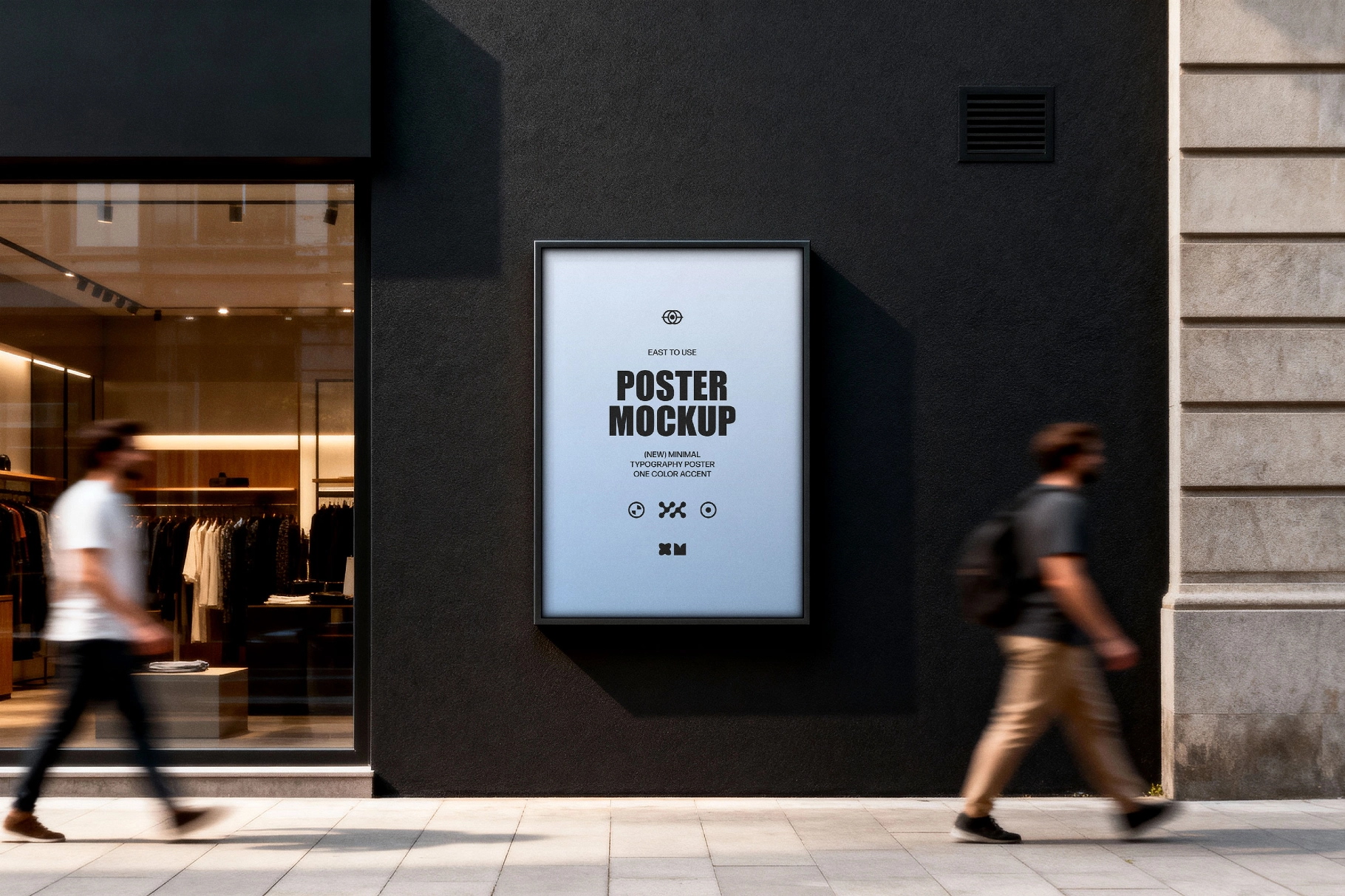 Retail Facade Poster Mockup