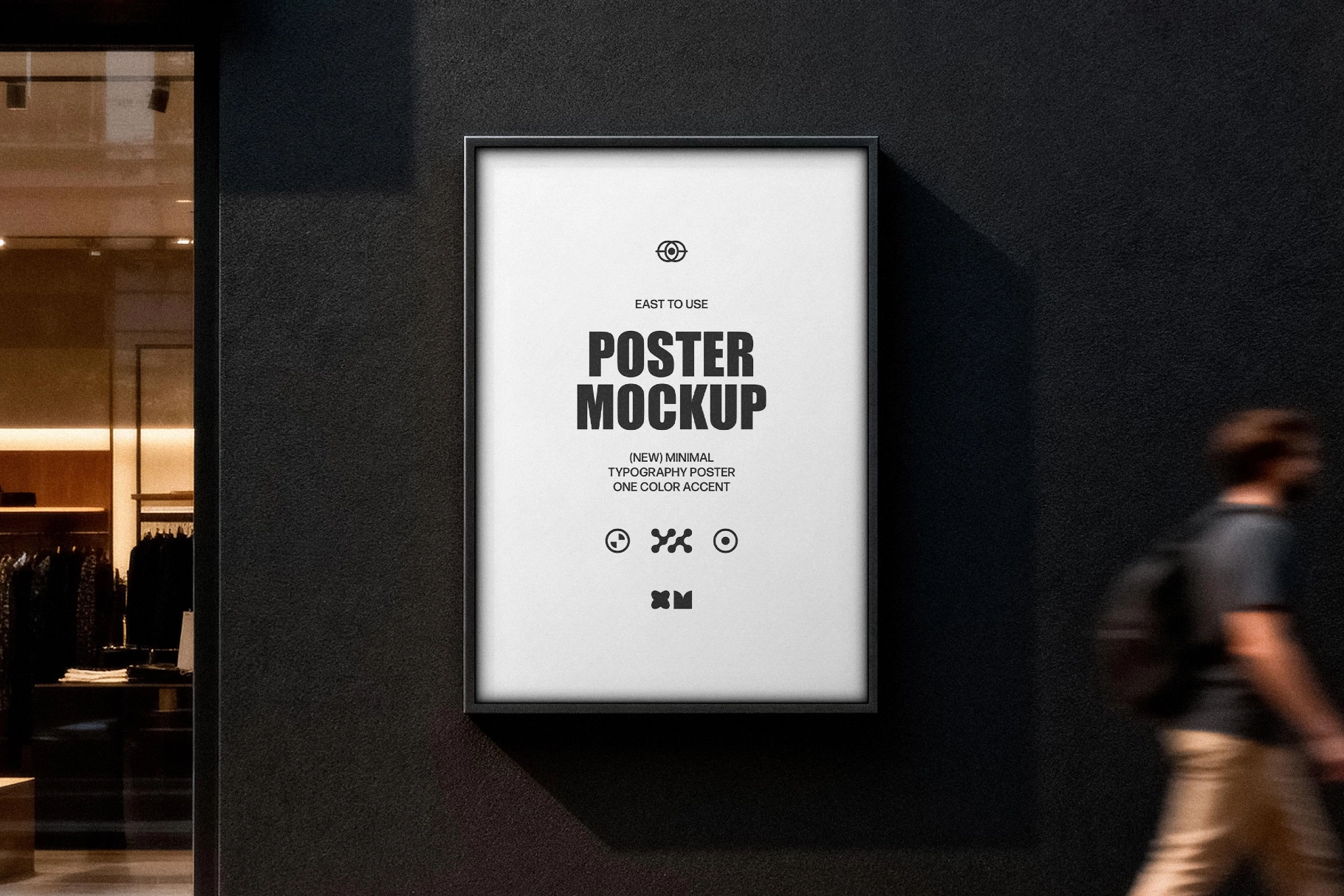 Retail Facade Poster Mockup