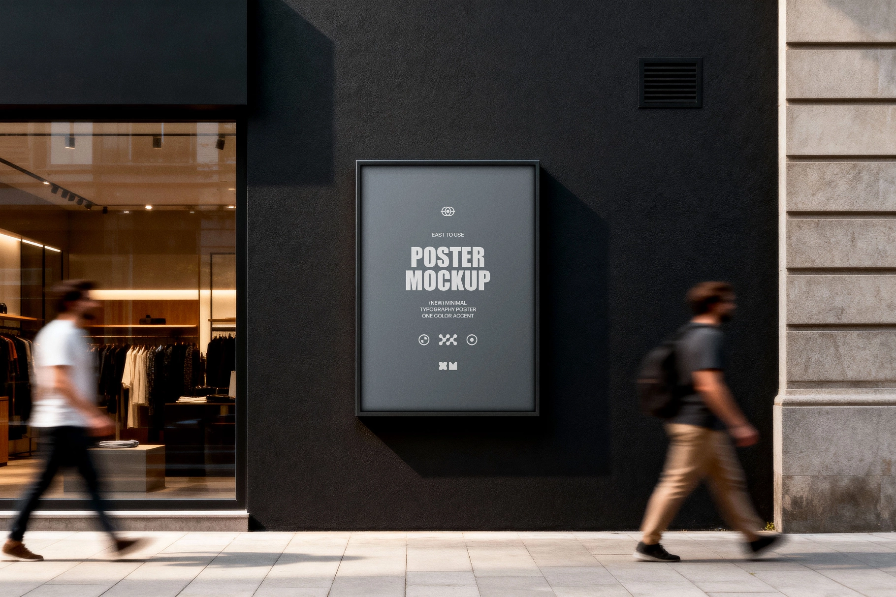 Retail Facade Poster Mockup
