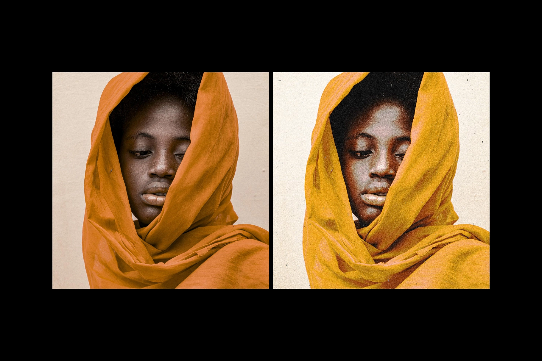 Grain Paper Print Photo Effect