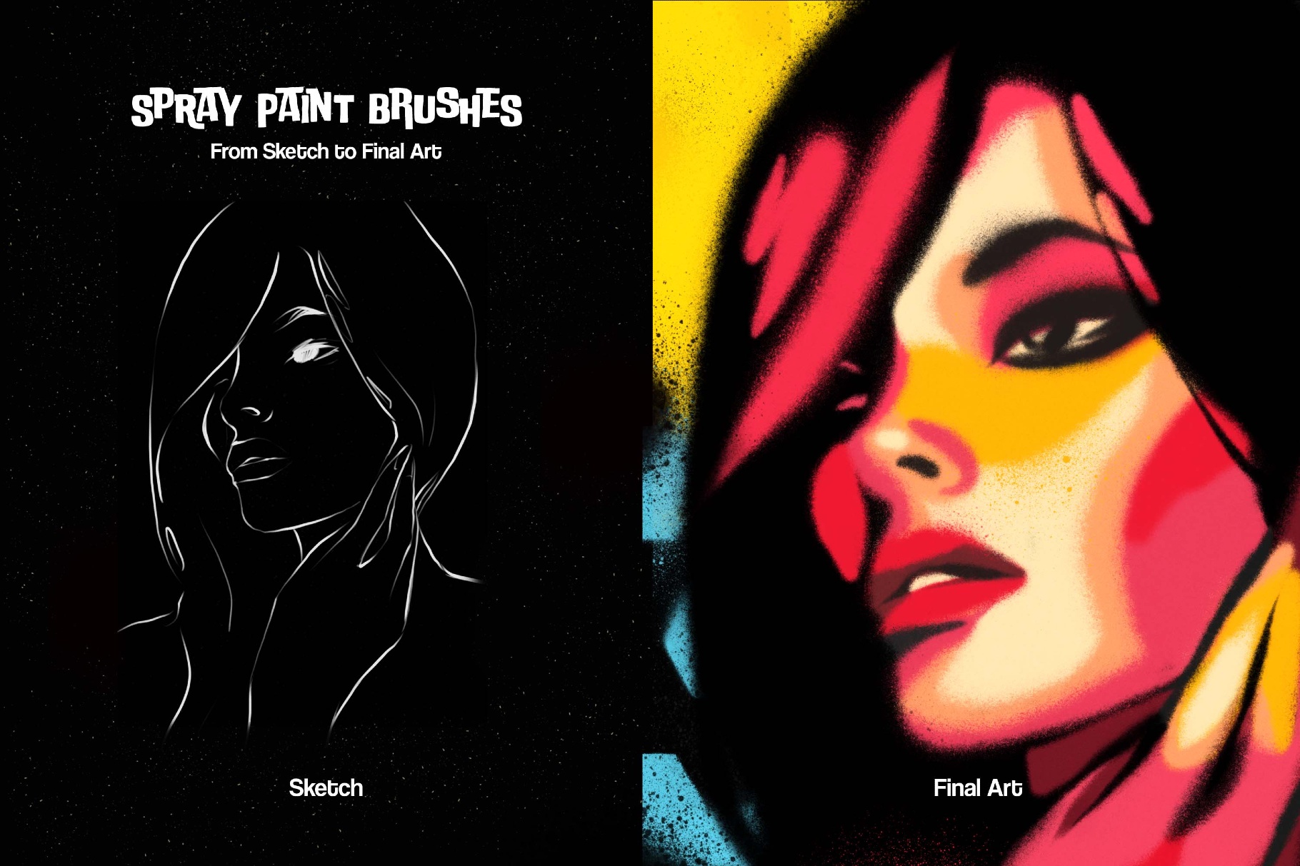 Multi-App Spray Paint Brushes