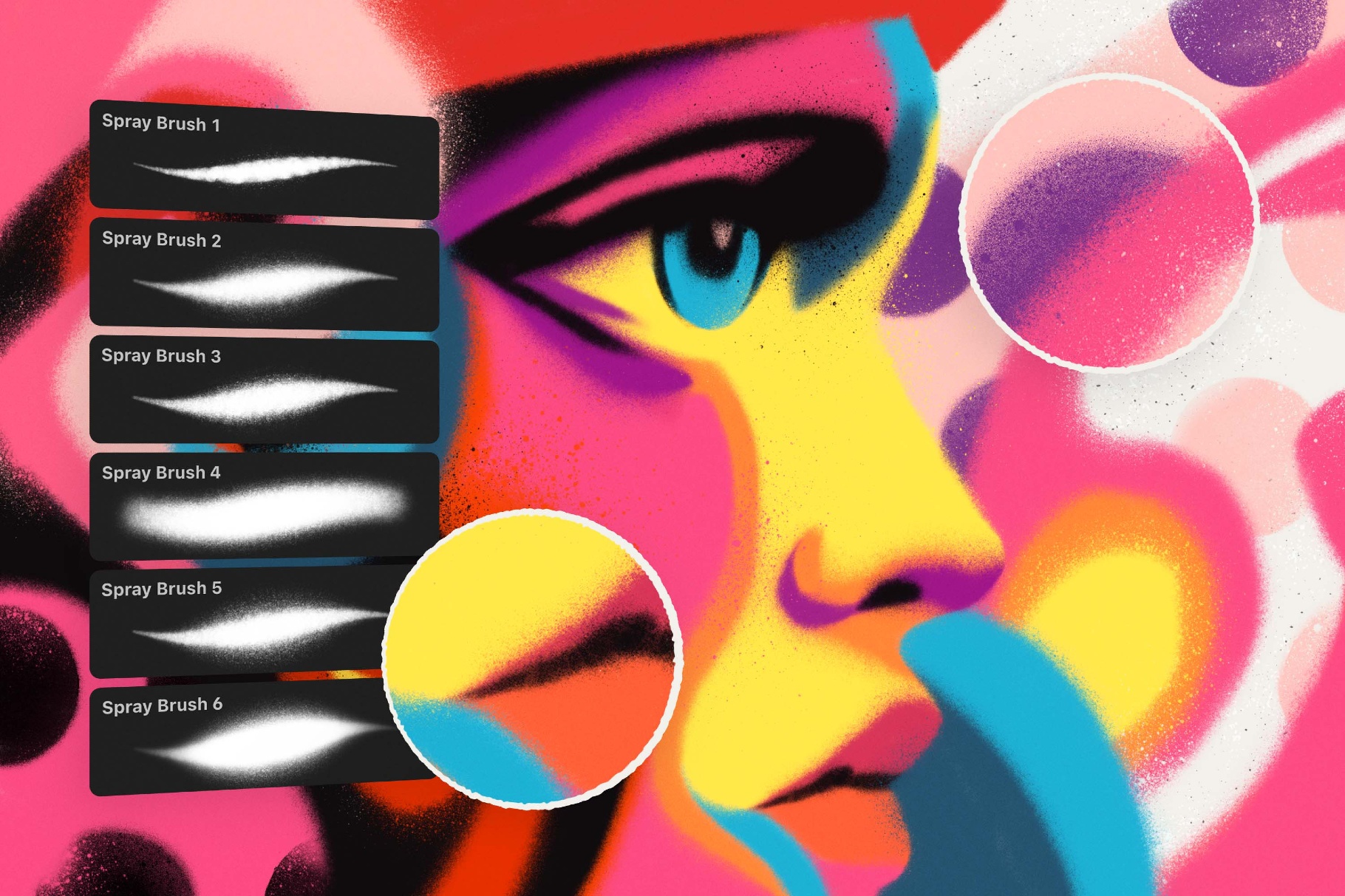 Multi-App Spray Paint Brushes