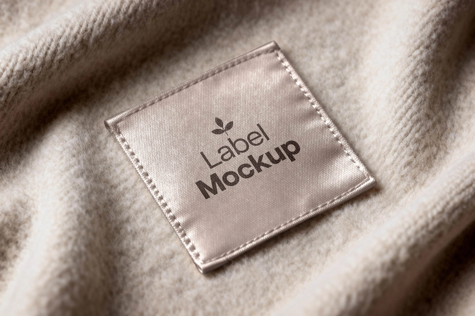 Satin Garment Tag Mockup