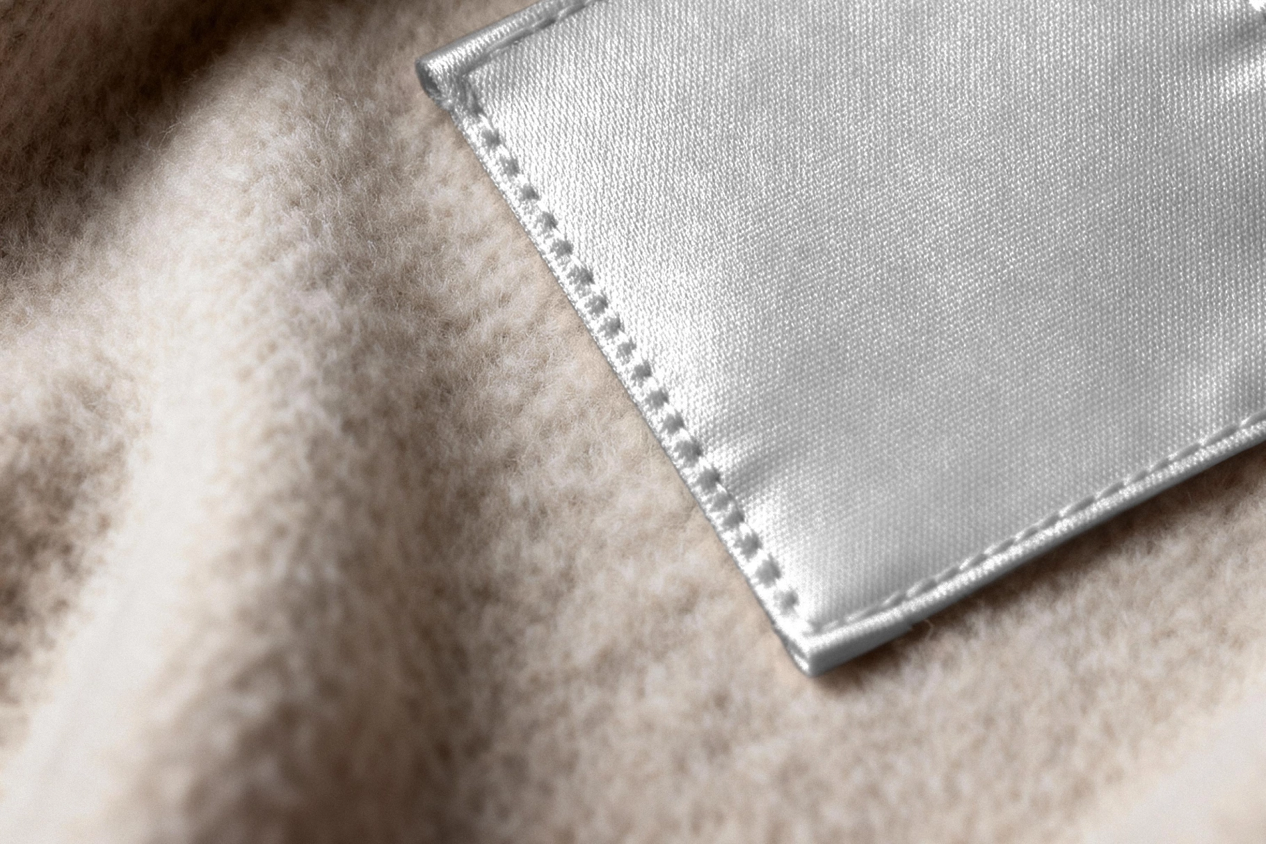Satin Garment Tag Mockup