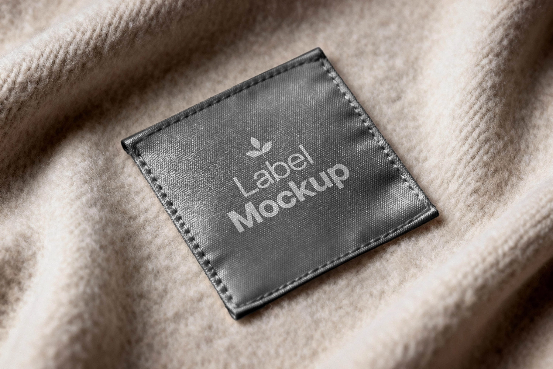 Satin Garment Tag Mockup