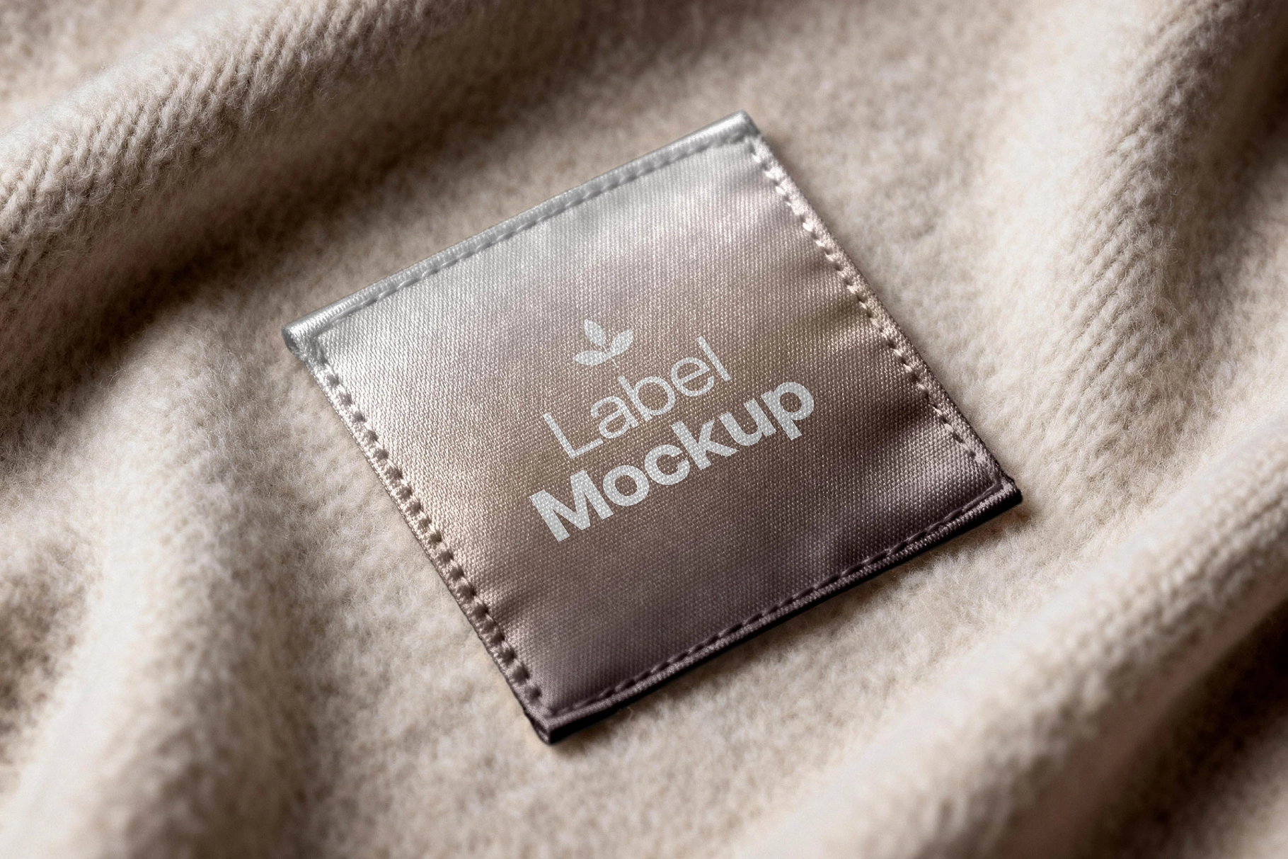 Satin Garment Tag Mockup