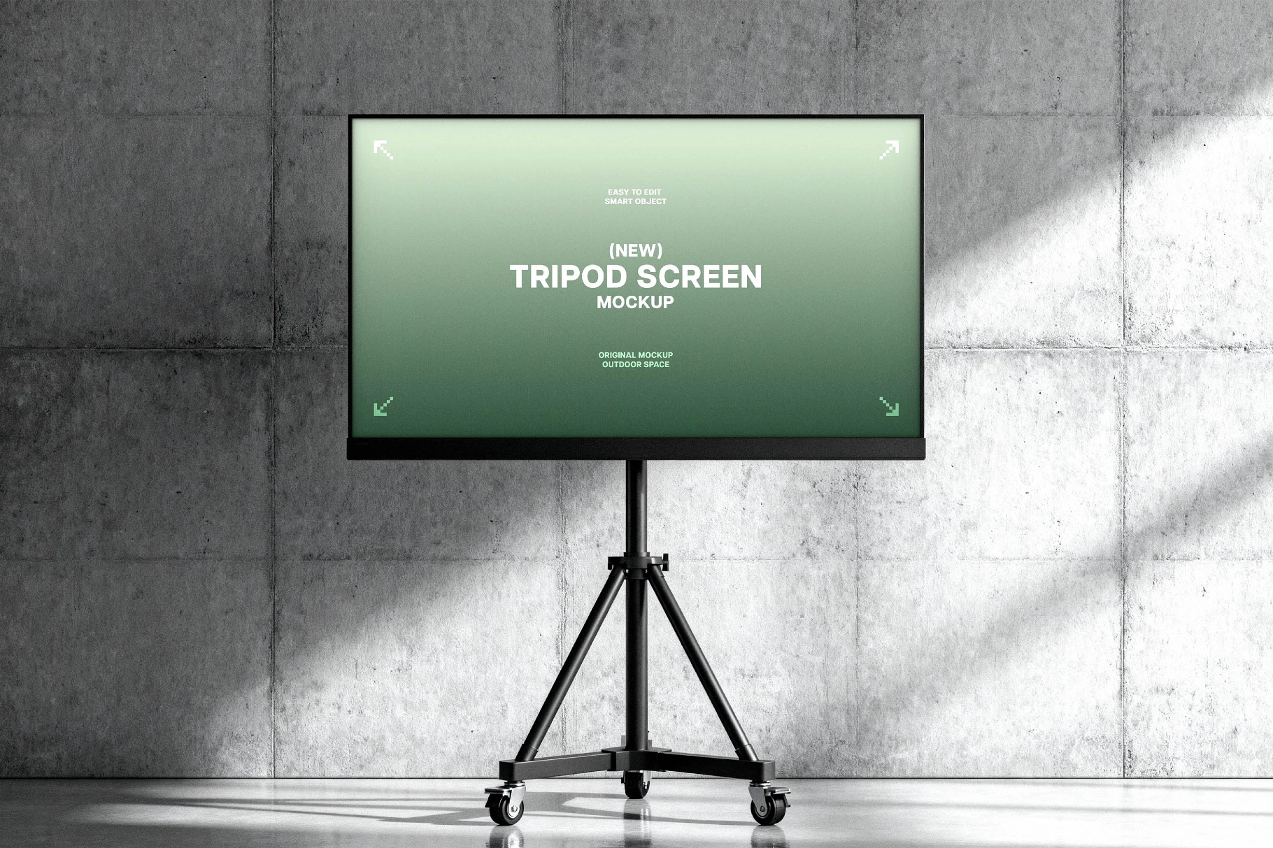 Tripod Presentation Screen Mockup