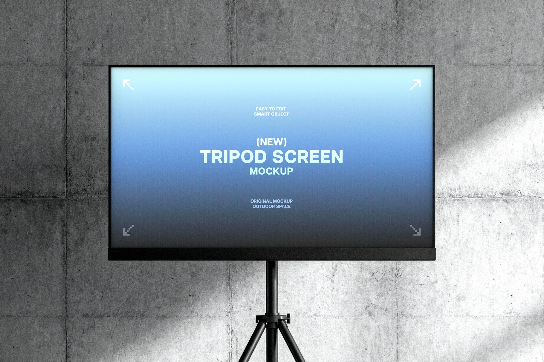 Tripod Presentation Screen Mockup
