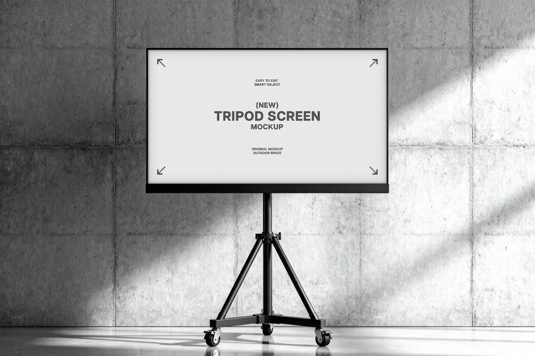Tripod Presentation Screen Mockup