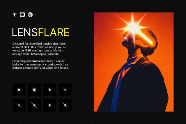 Lens Flare Overlays Collection
