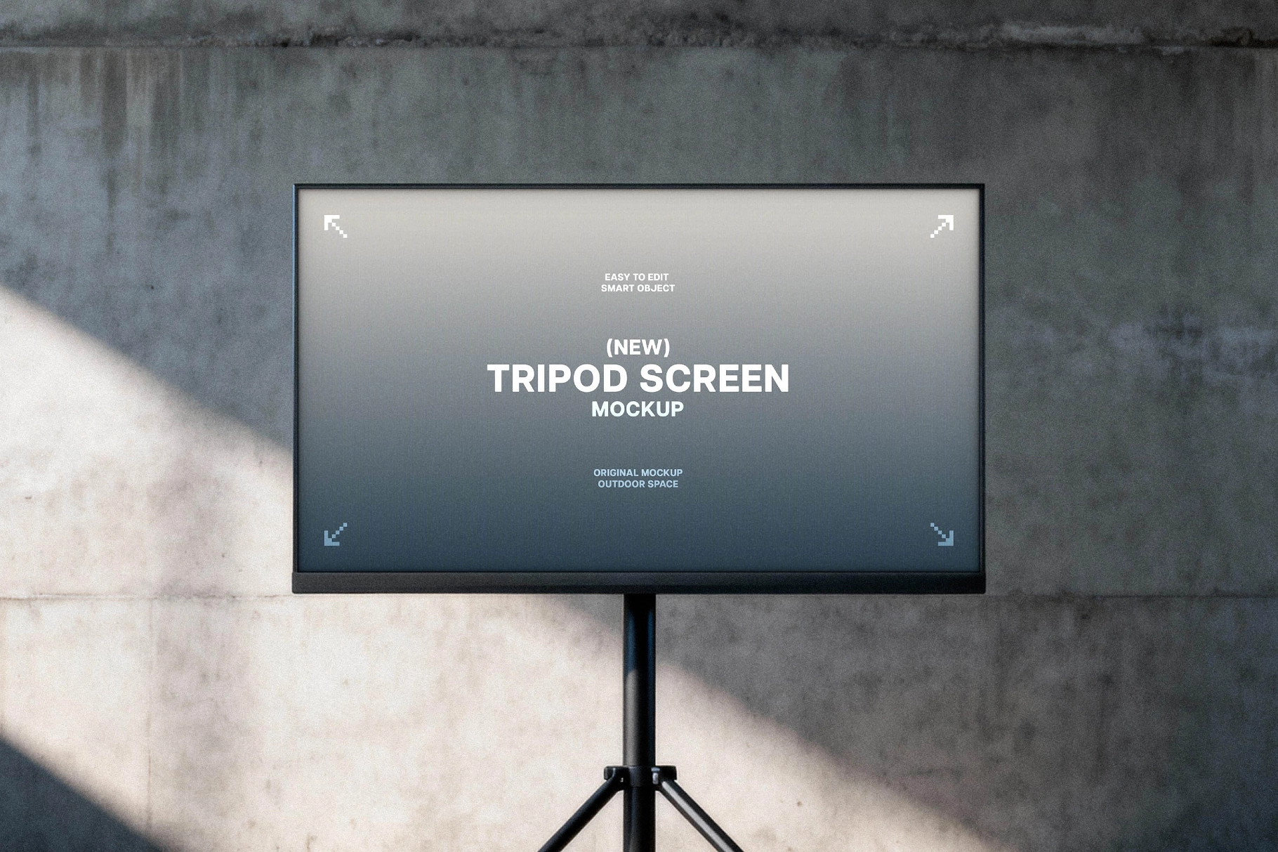 Wheeled Tripod Screen Mockup