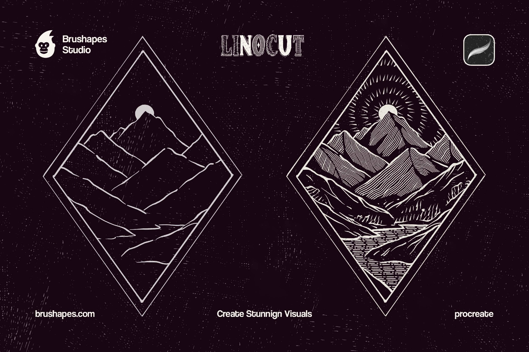 Procreate Craftsman Linocut Brushes