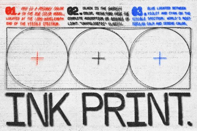 Ink Bleed Print Text Effect