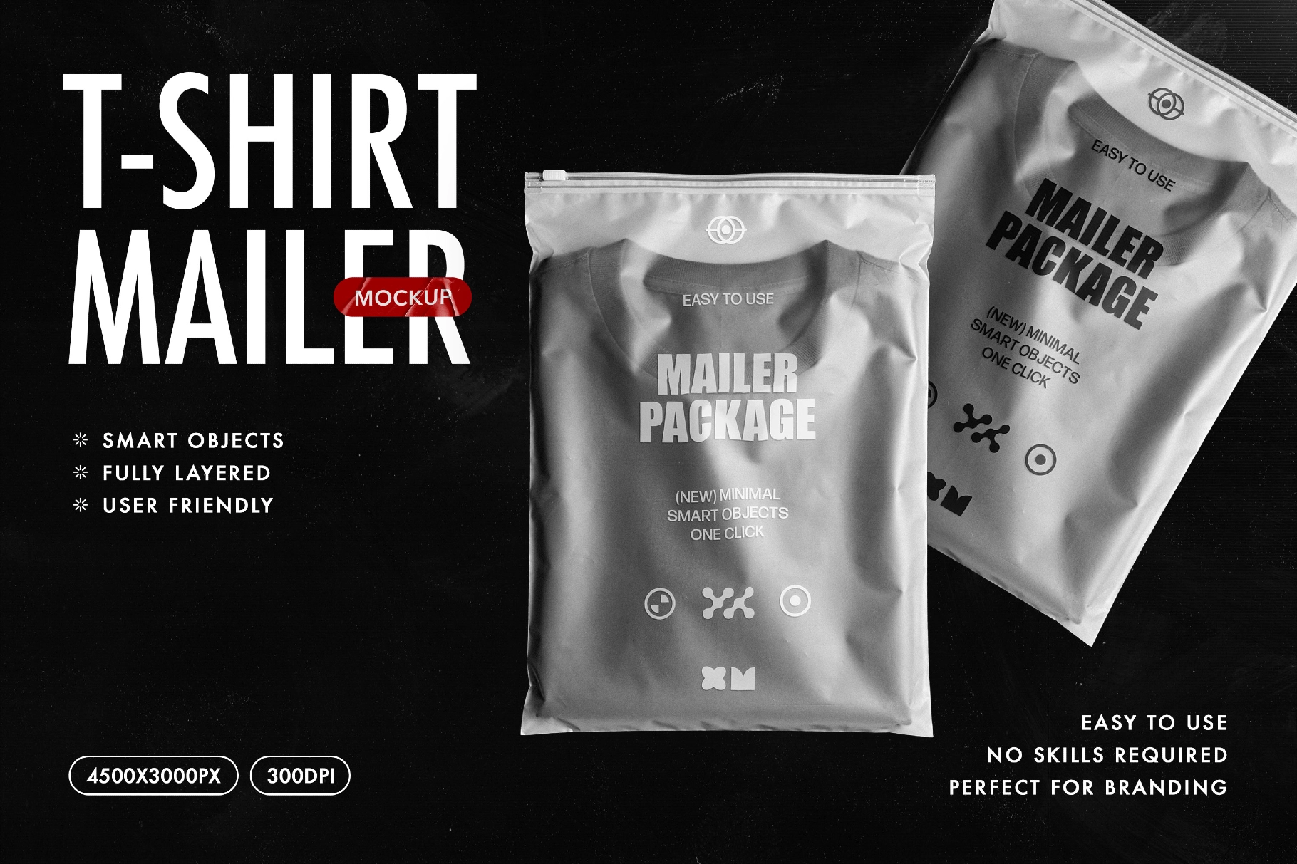 Resealable T-Shirt Mailer Mockup