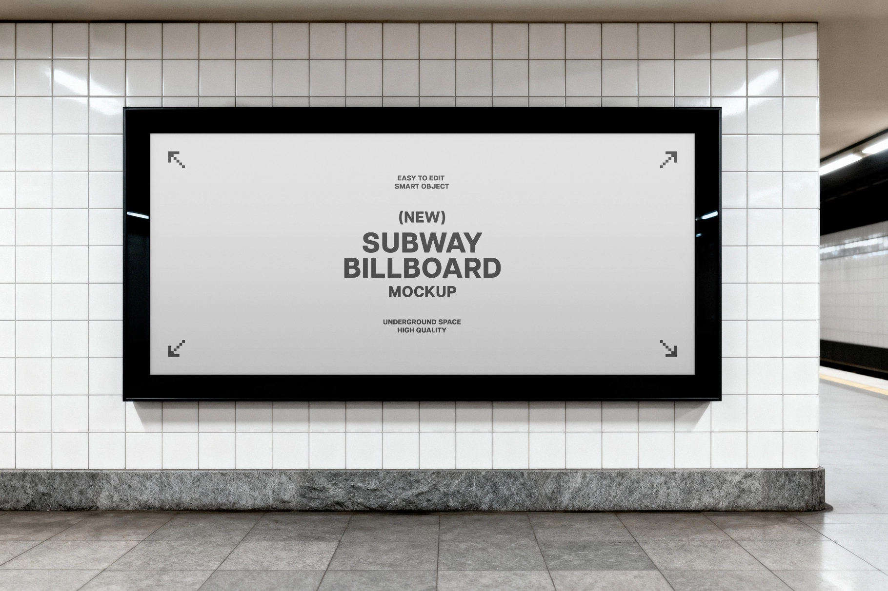 Subway Billboard Mockup