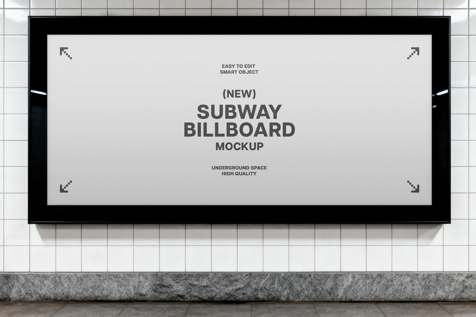 Subway Billboard Mockup