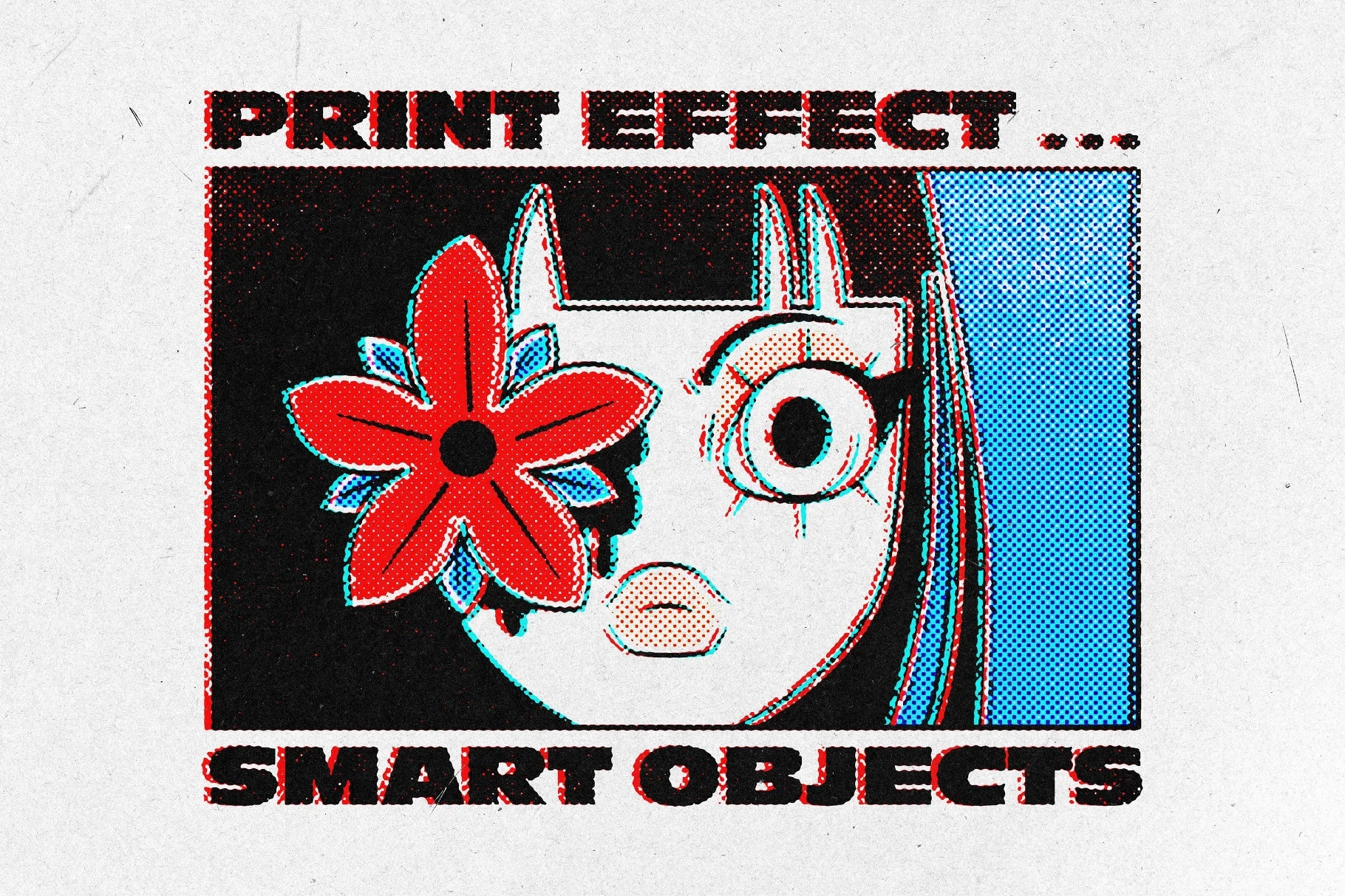 Halftone Print Effect