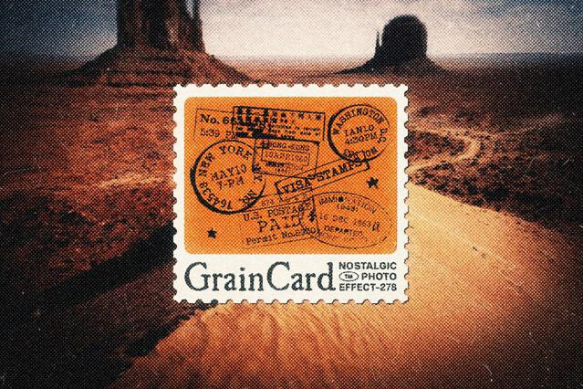 Nostalgic Grain Card Effect