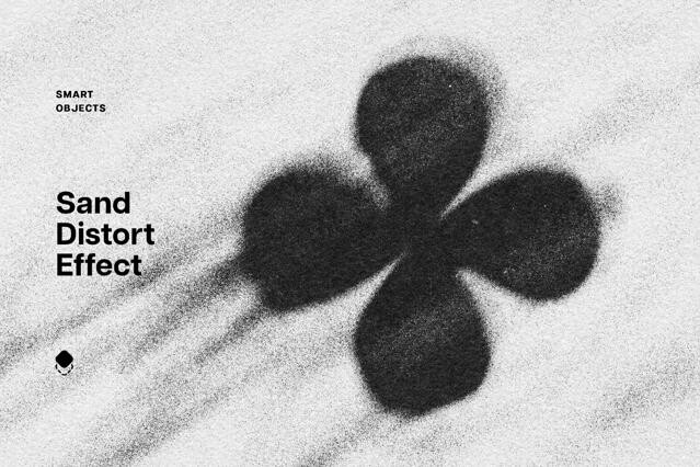 Sand Distortion Logo Effect