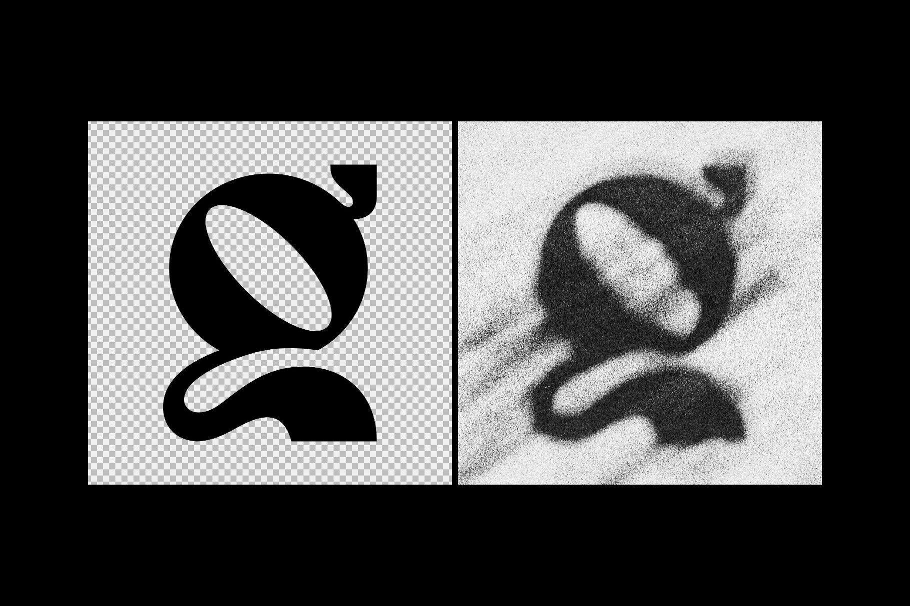 Sand Distortion Logo Effect