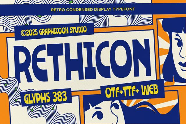 Rethicon Retro-Styled Font