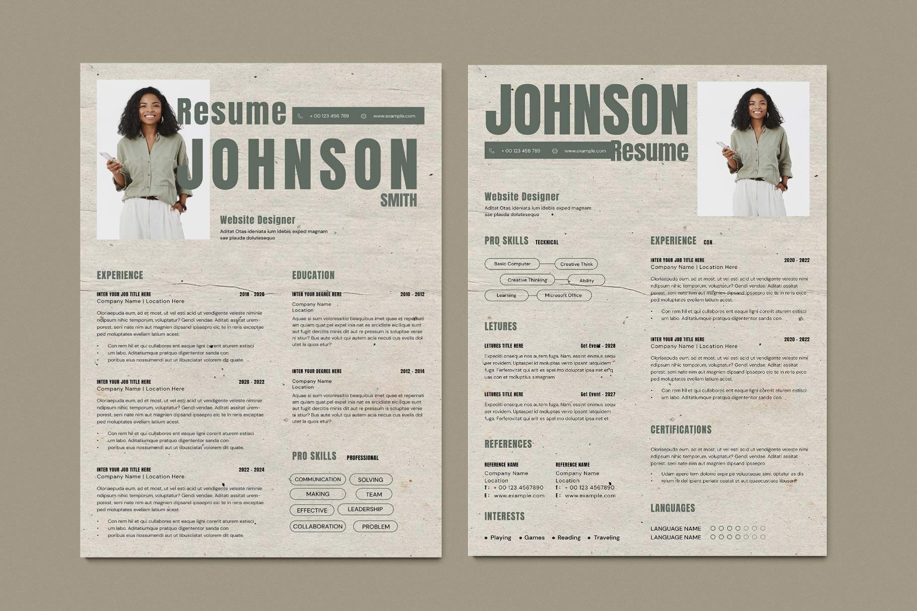 Professional & Clean Resume Template