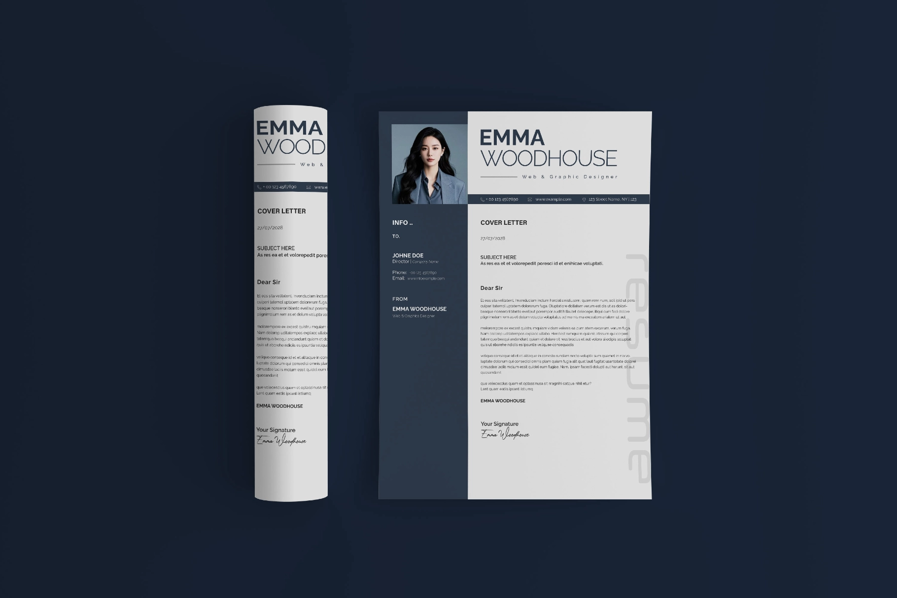 Resume Template 3 Pages with Photo