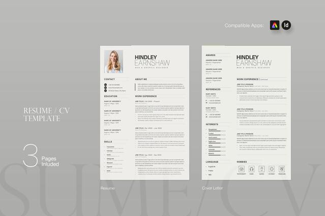 Creative 3 Page Resume Template