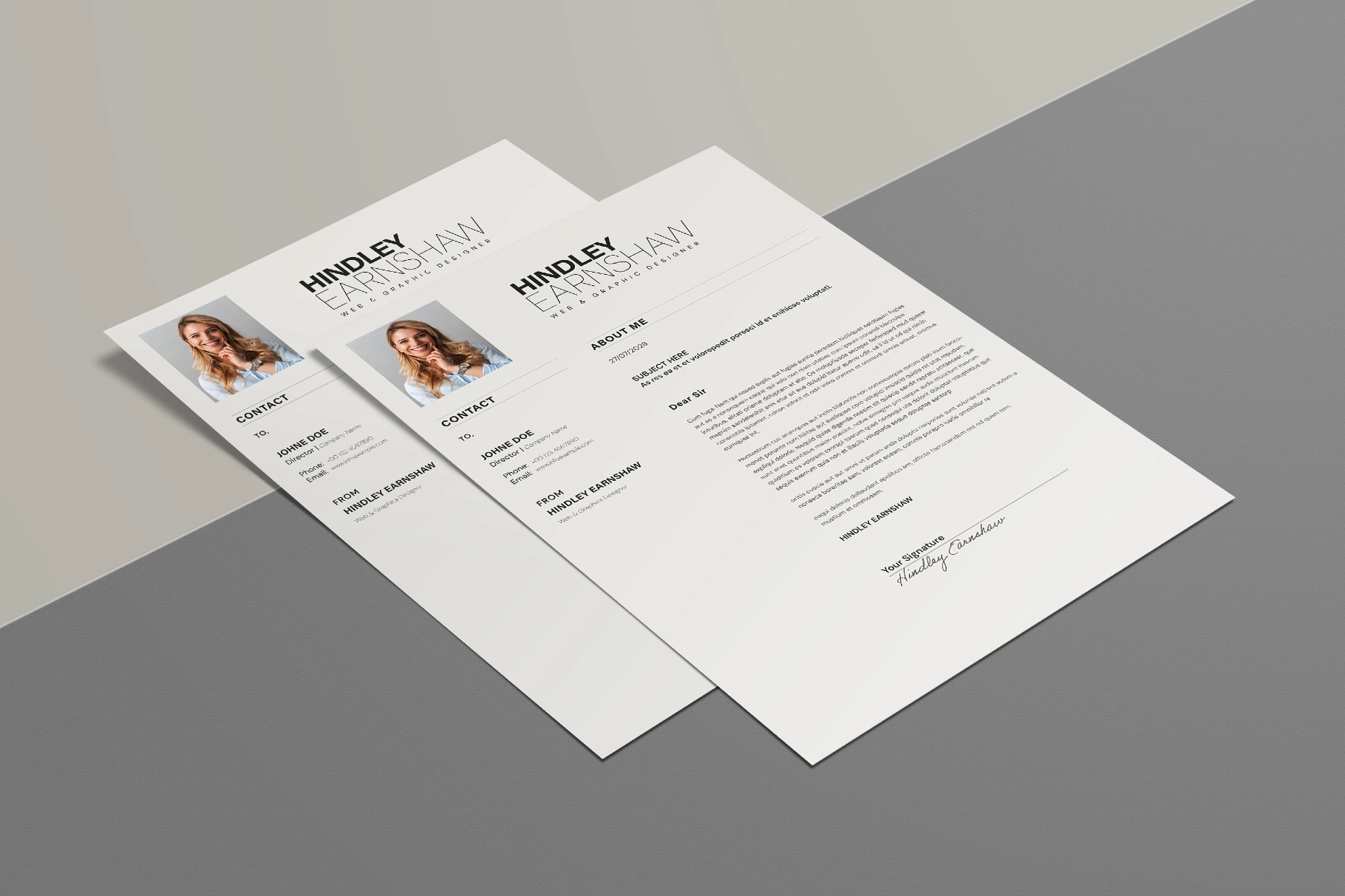 Creative 3 Page Resume Template