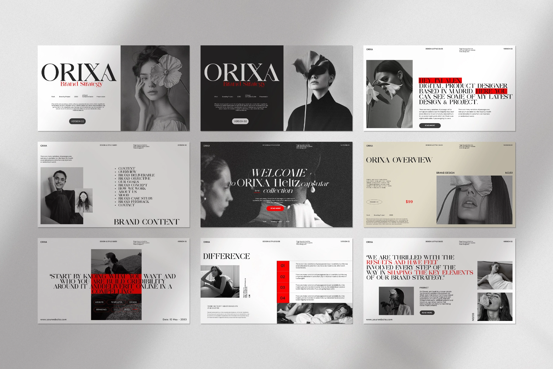 Orixa Brand Strategy Presentation Template