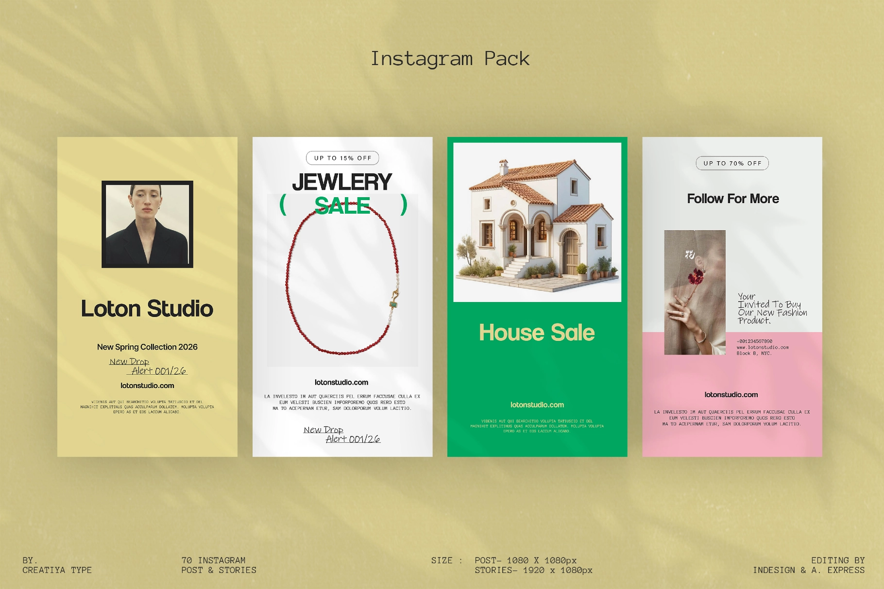 Instagram Pack Post & Stories Template