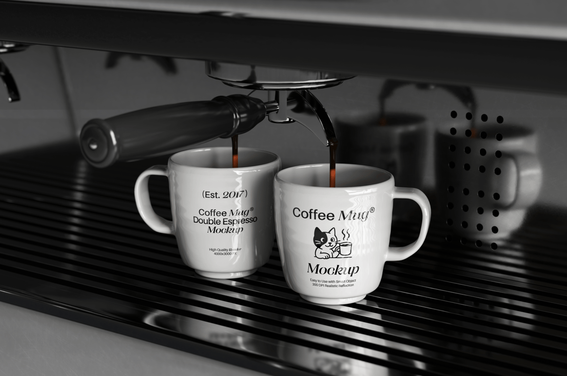 Espresso Coffee Mug Mockup