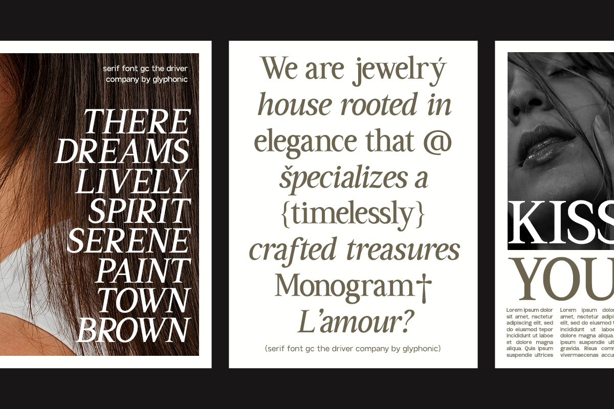 GC Driver Company - Serif Italic