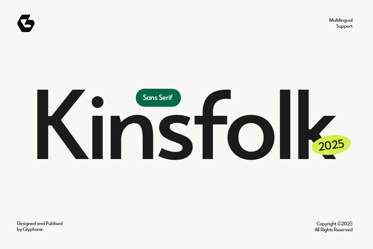 GC Kinsfolk - Modern Sans Typeface