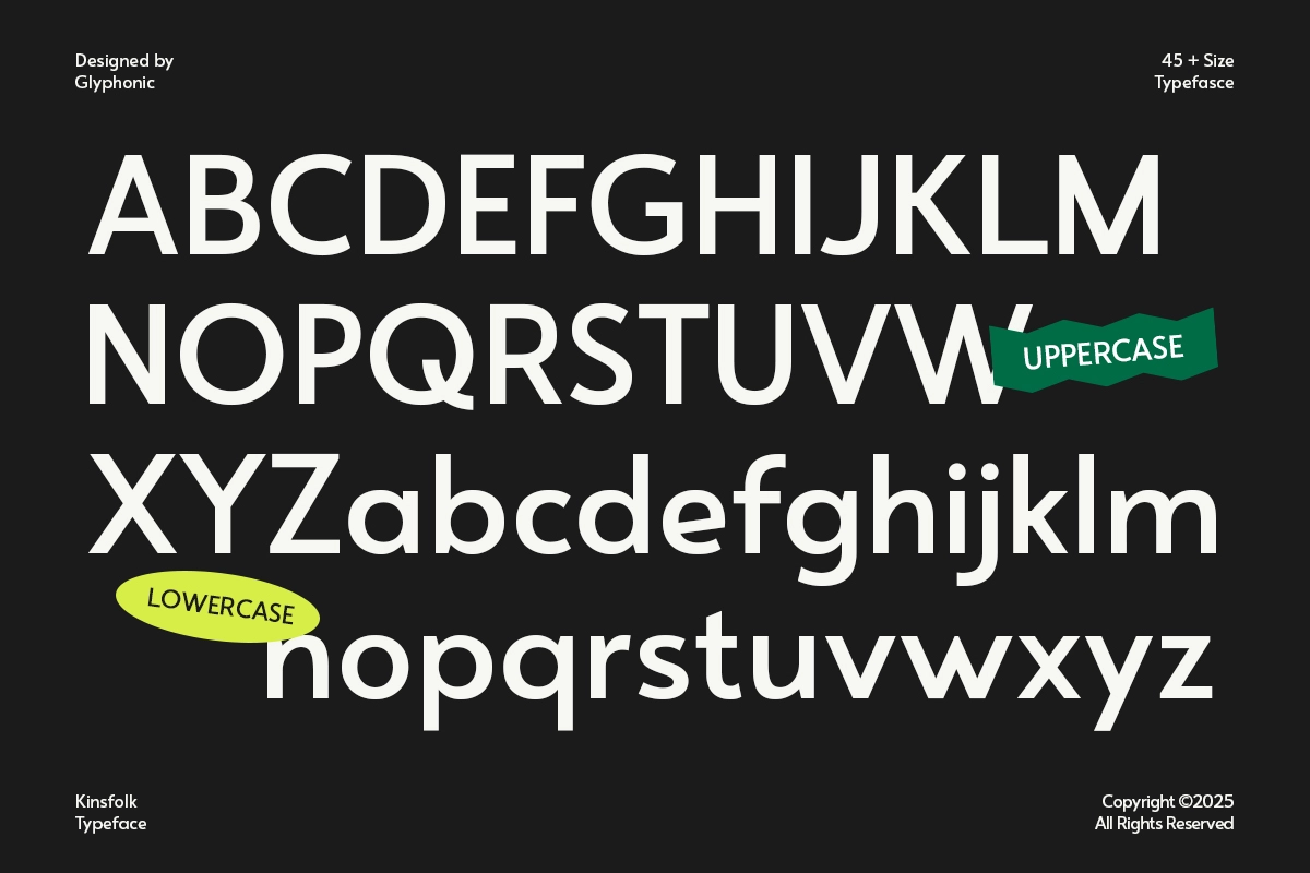 GC Kinsfolk - Modern Sans Typeface