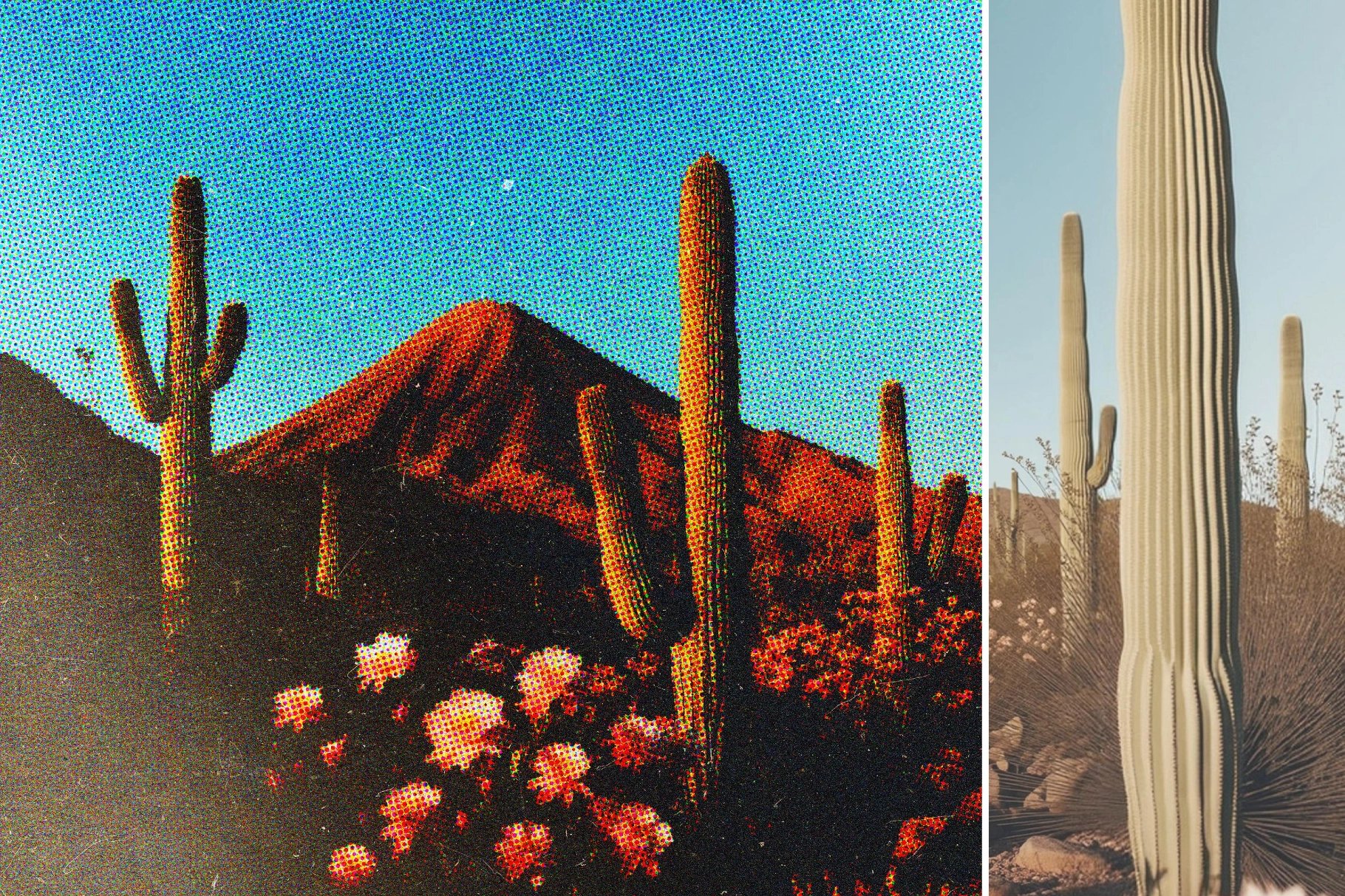 Vivid Dot Halftone Photo Effect