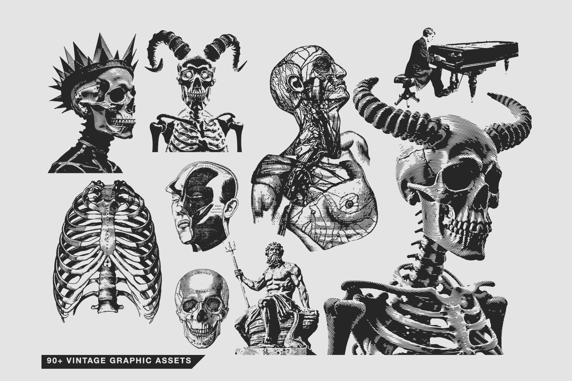 90+ Vintage Graphic Assets