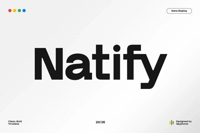 GC Natify – Bold Modern Sans