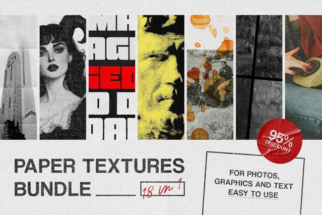 18-in-1 Paper Textures Bundle